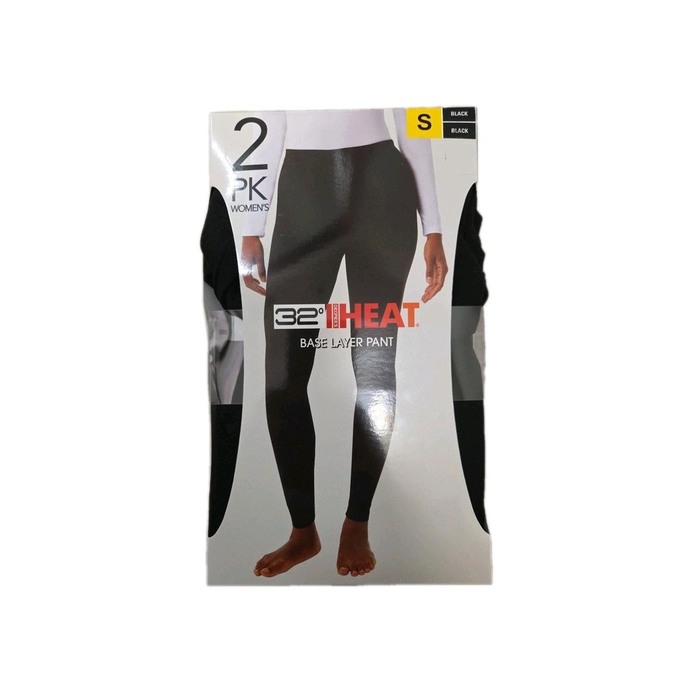 NEW 32 Degrees 2 Pack Women's Moisture Wicking Heat Pant Size Small